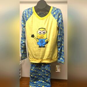 Cozy Despicable Me Minion Warm Pajama Set XL Soft Micro Fleece
